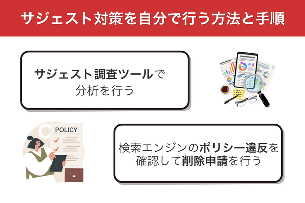 サジェスト対策を自分で行う方法と手順