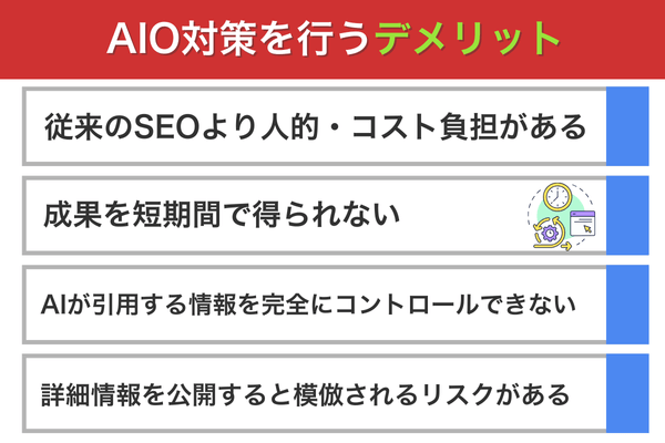 AIO対策を行うデメリット