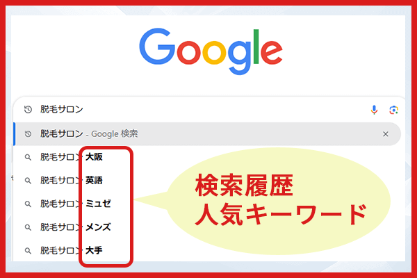 Googleサジェスト