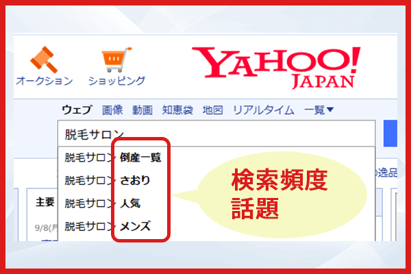 Yahoo!サジェスト