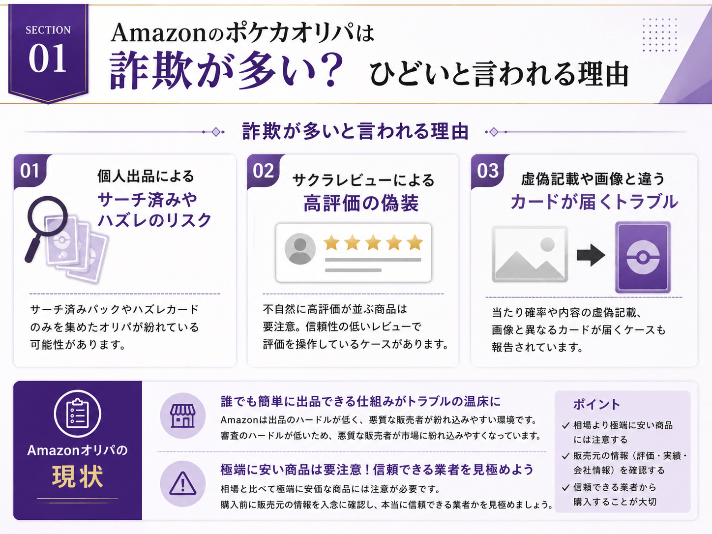 Amazonのポケカオリパは詐欺が多い？ひどいと言われる理由の画像