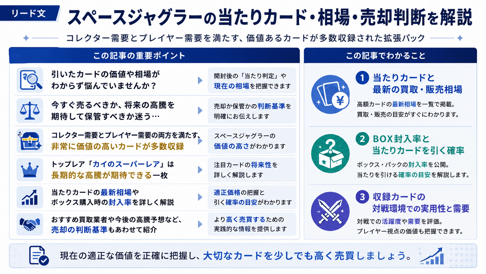 スペースジャグラーの当たりカード・相場・売却判断についての画像